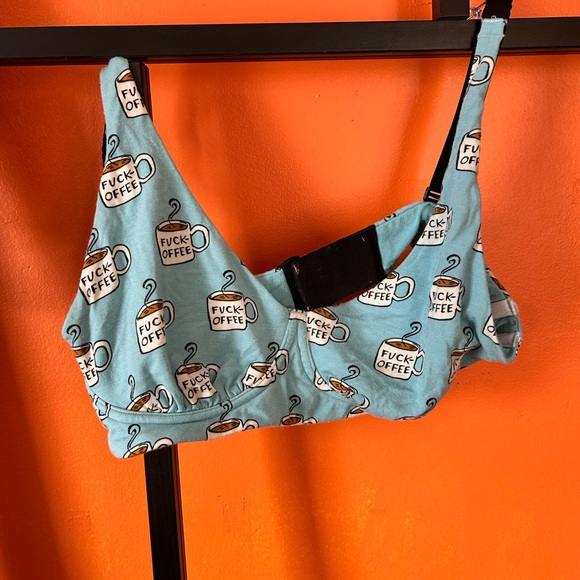 Set of 3 Novelty Print Bralettes / Lounge Bras - Picture 6 of 16